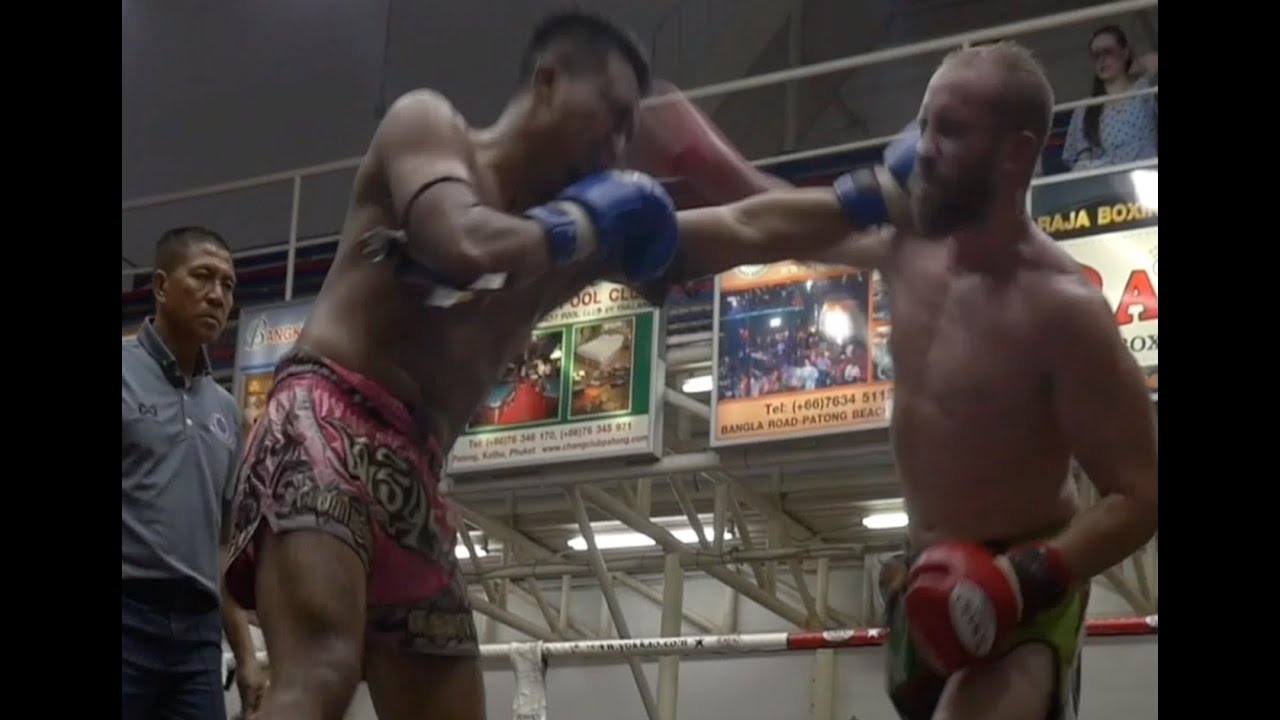 Marc Burrows Muay Thai fight