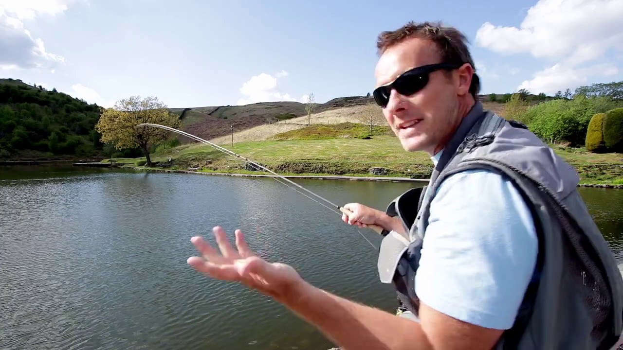 Fly Fishing for Trout with Ultra Light Fly Gear at UK Stillwater