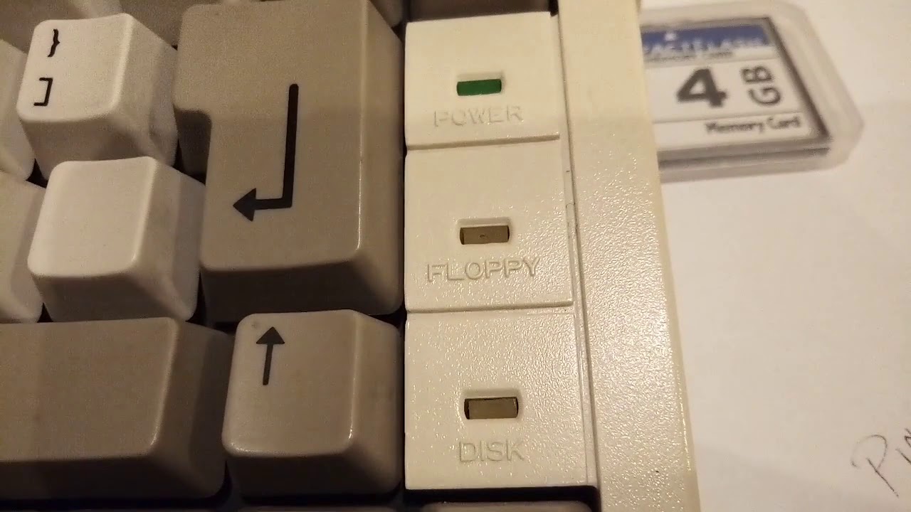 Amiga 600, Karta SD zamiast HDD, Dioda LED dysku twardego mod