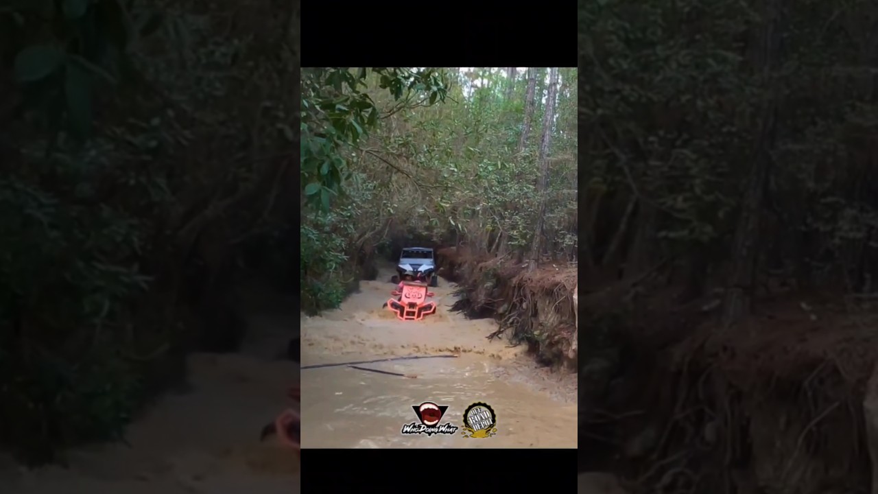 all our 4wheelers sat down in that water and sand.  #atv #atvriding #mud