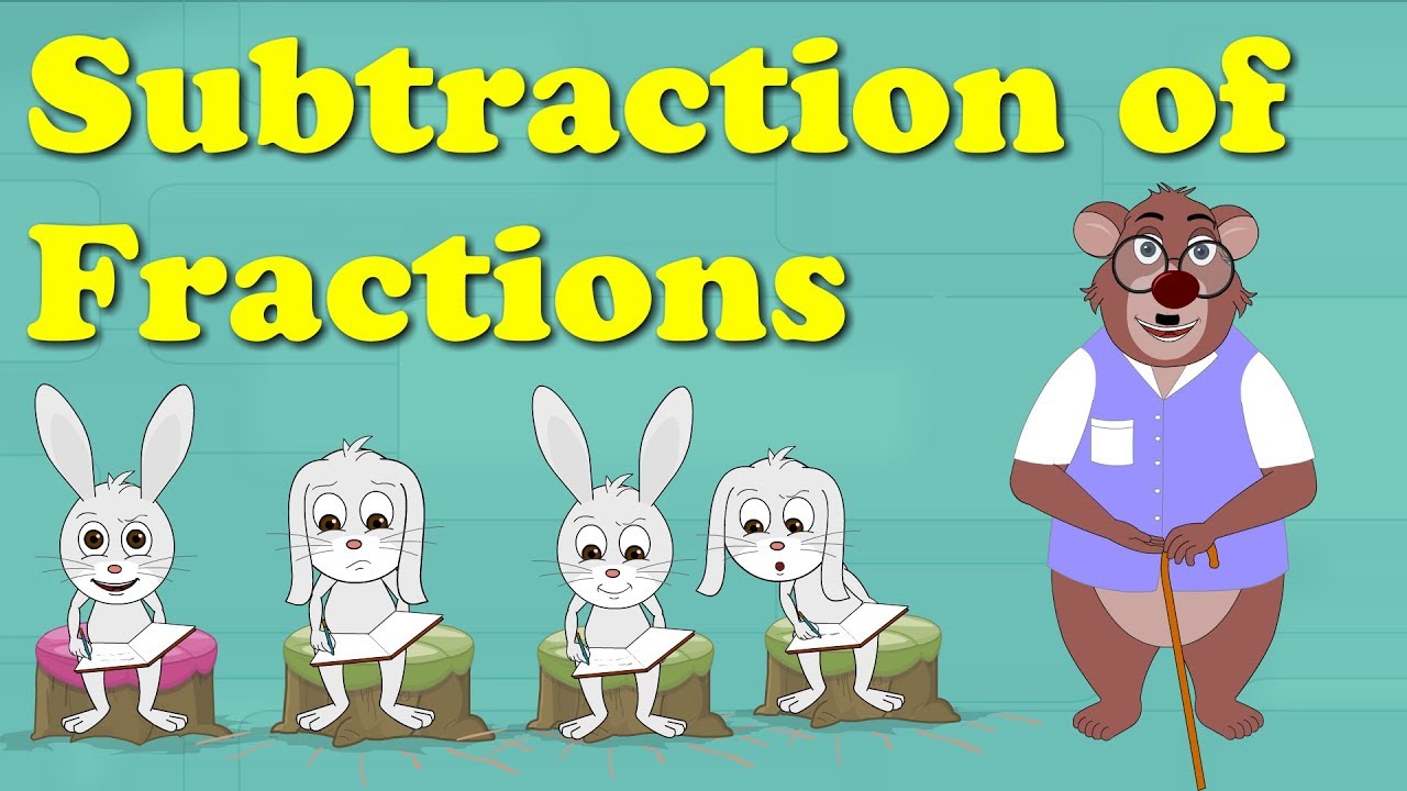 Subtraction of Fractions | #aumsum #kids #science #education #children