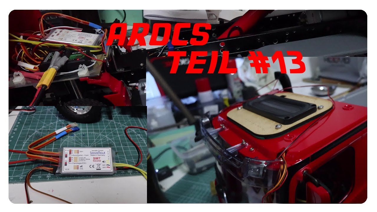 Tamiya MB Arocs Hinterkipper  #Teil13 -  Servonaut SM7 Soundmodul