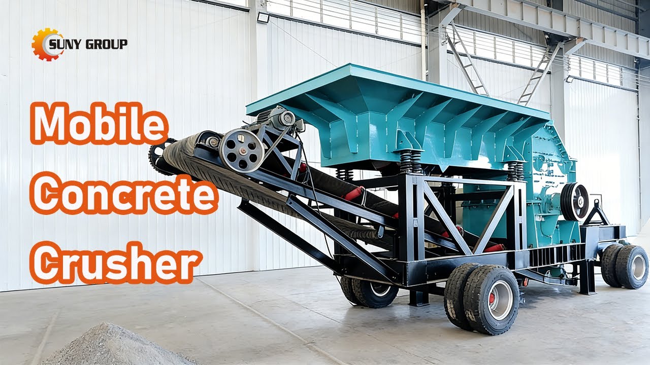 Mobile Concrete Crusher on Wheels | Perfect for On Site Demolition Waste