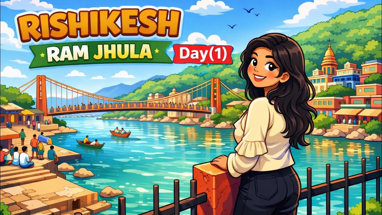 Rishikesh😍🔱(Ramjhula day(1))#like #subscribe #comment #viral 