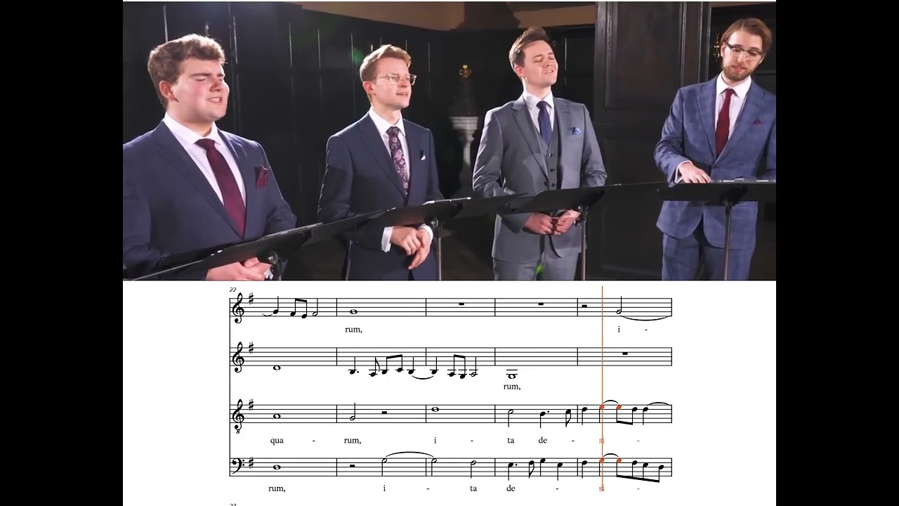 Sicut Cervus Voces8 with score