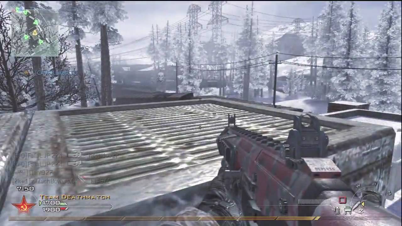 COD MW2 Team Deathmatch - Derail 36-2