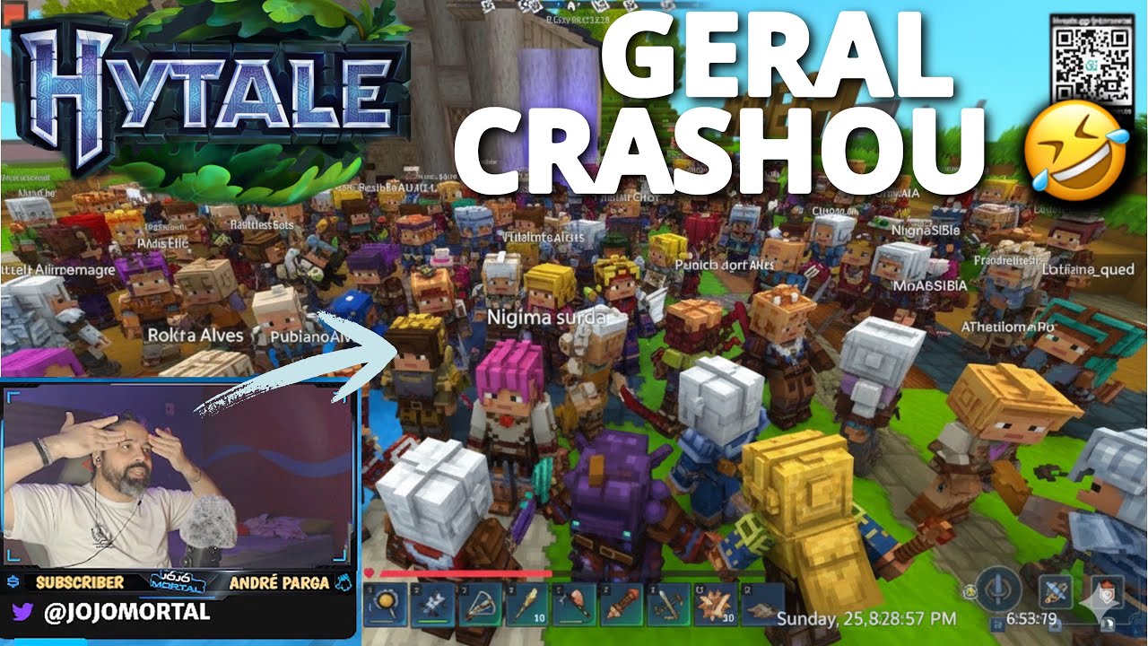 HYTALE | Quase DERRUBAMOS O SERVIDOR, muitos PLAYERS  no RAID 