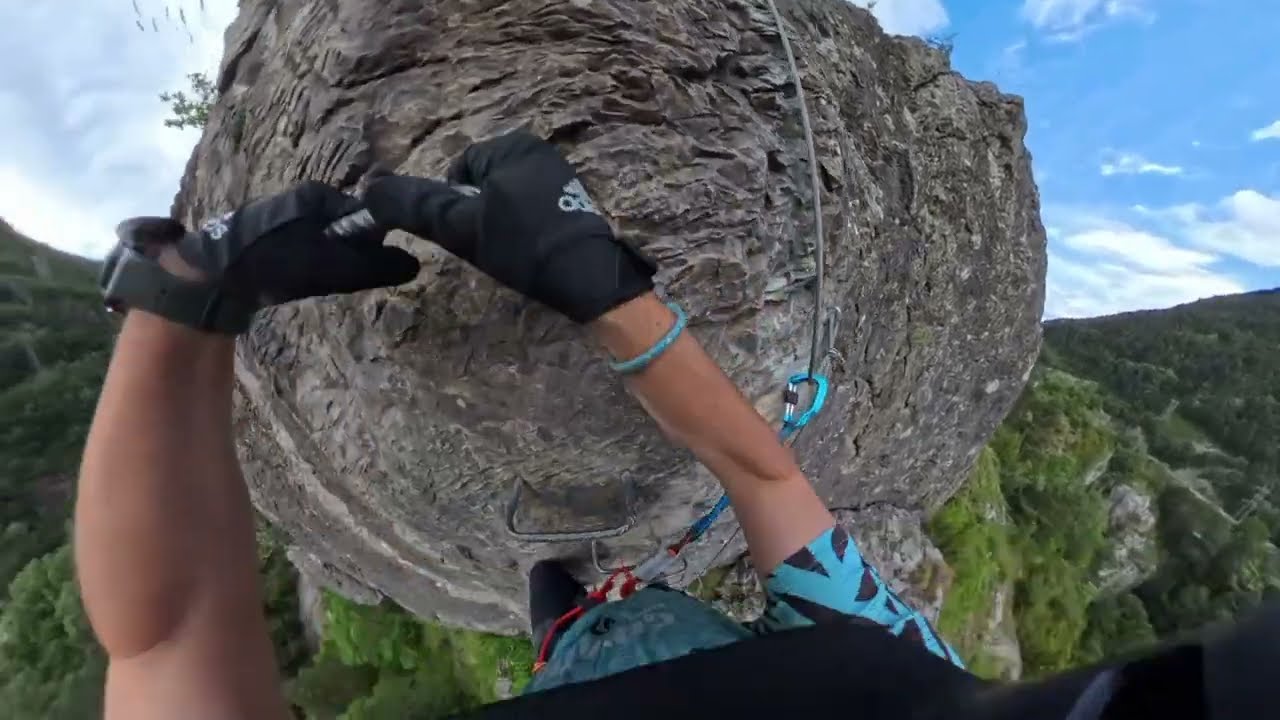 Vía ferrata ermita Santa Elena en primera persona