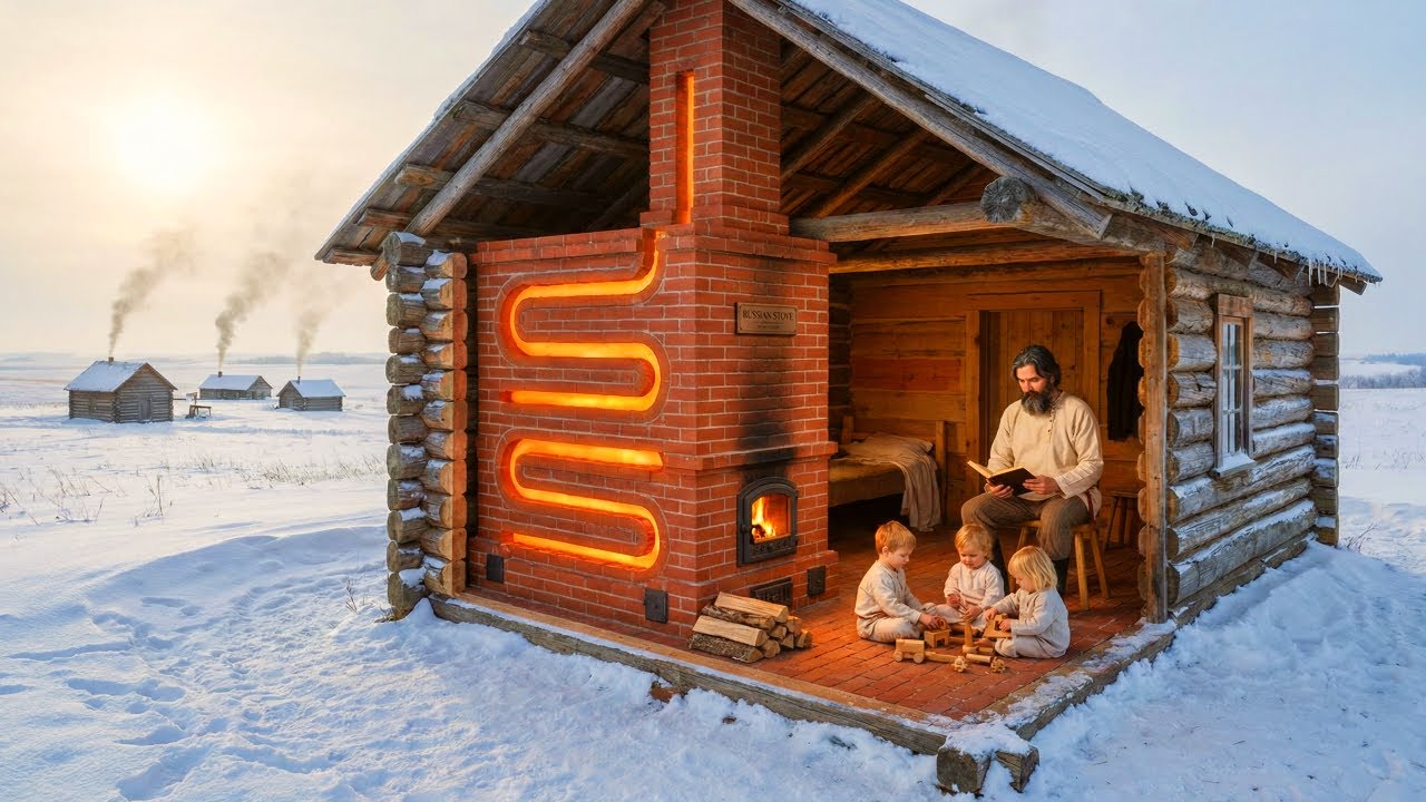 He Bricked Up His Own Fireplace — Until One Handful of Wood Heated His Cabin for Two Days