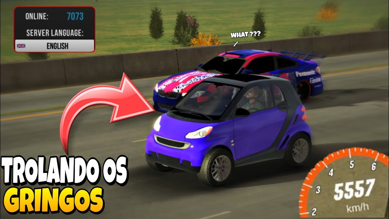 FUI NO SERVEM GRINGO COM MEU CARRO GLITCH CAR PARKING MULTIPLAYER
