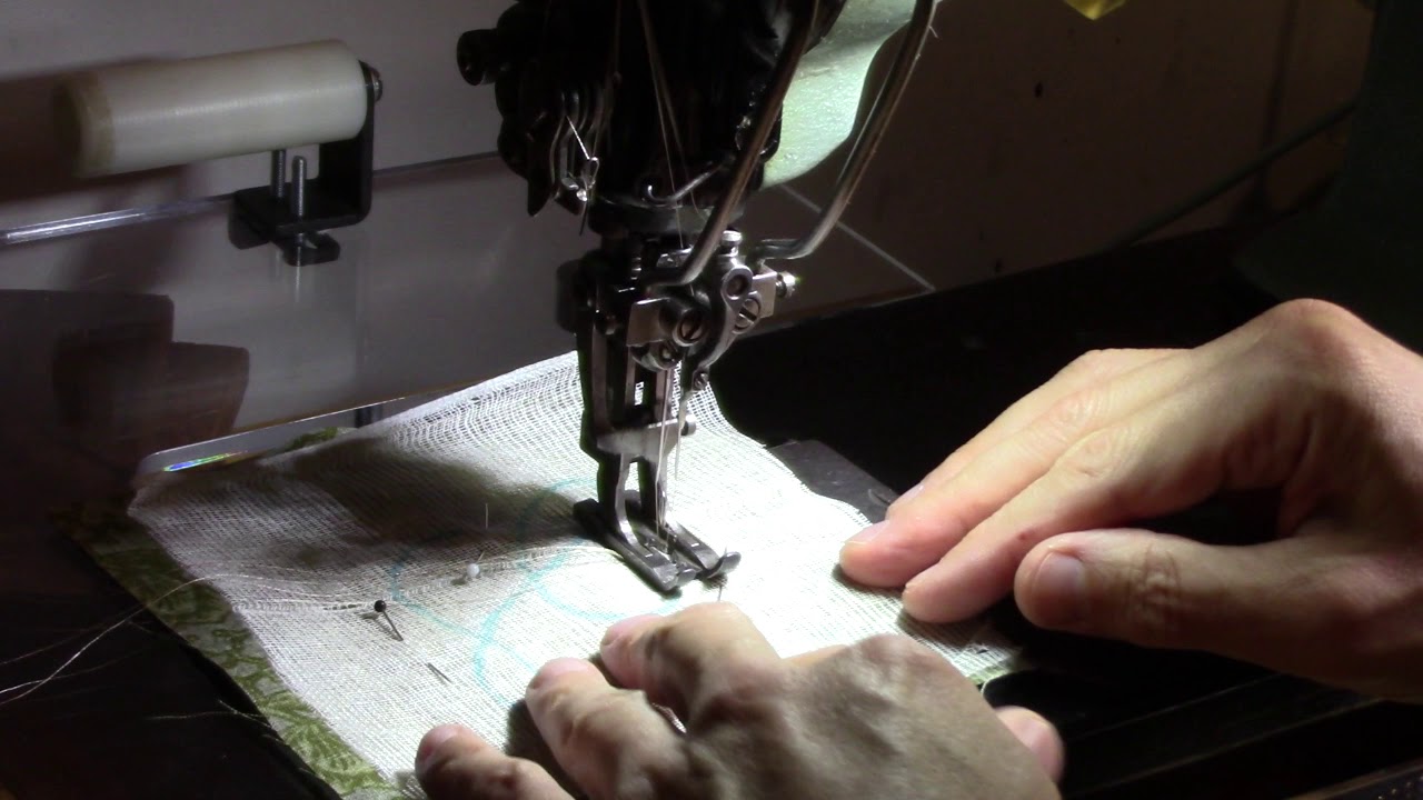 French Lavender Presents using Singer 72W19 Hemstitching