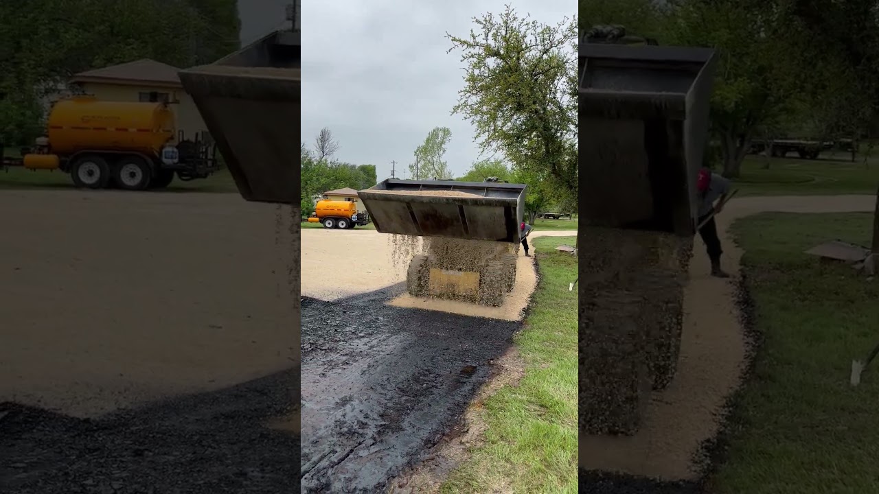 Before and After Chip Seal Transformation | Joseph&rsquo;s Chip Seal Paving