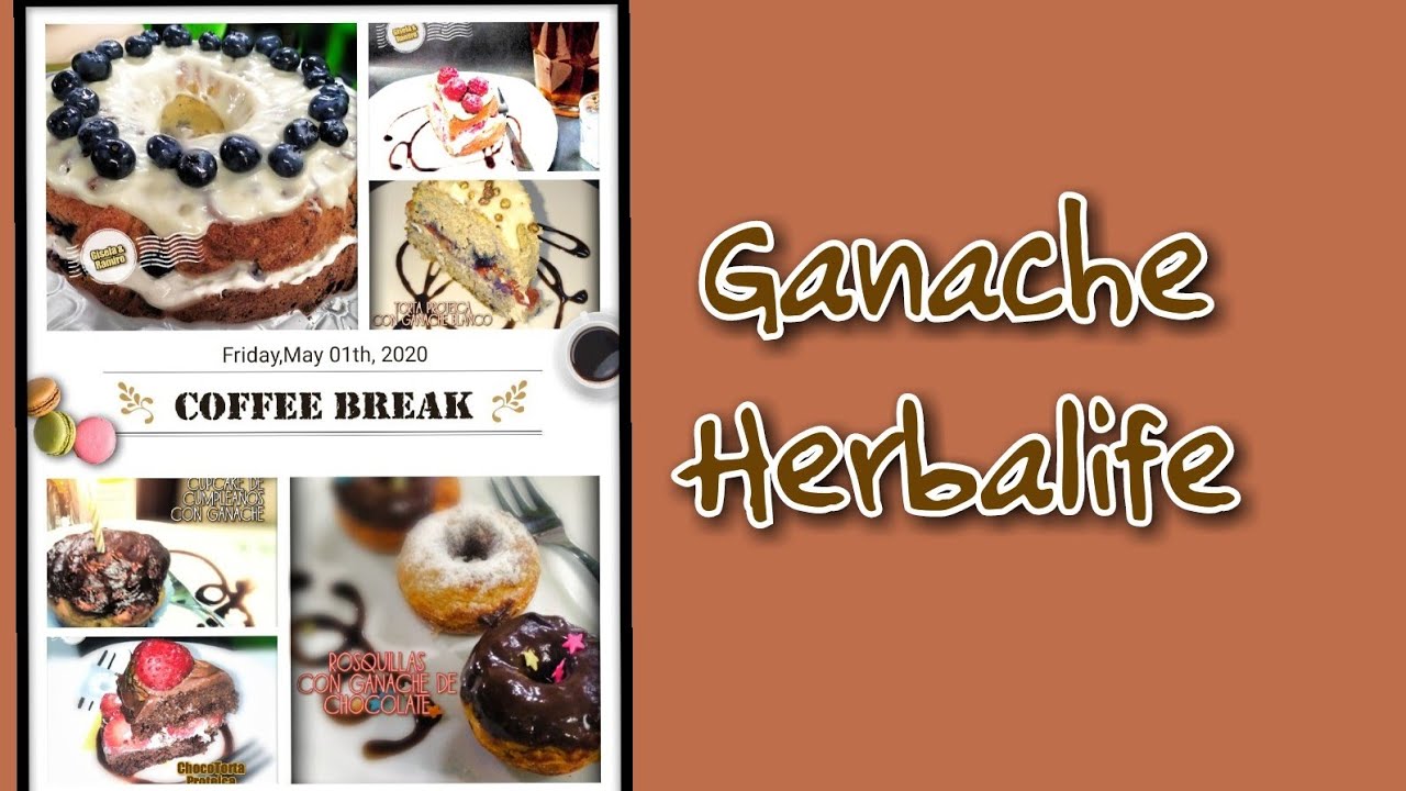 #GANACHE HERBALIFE **Cómo hacer Ganache con sólo 2 ingredientes** |Para cubrir snacks saludables|