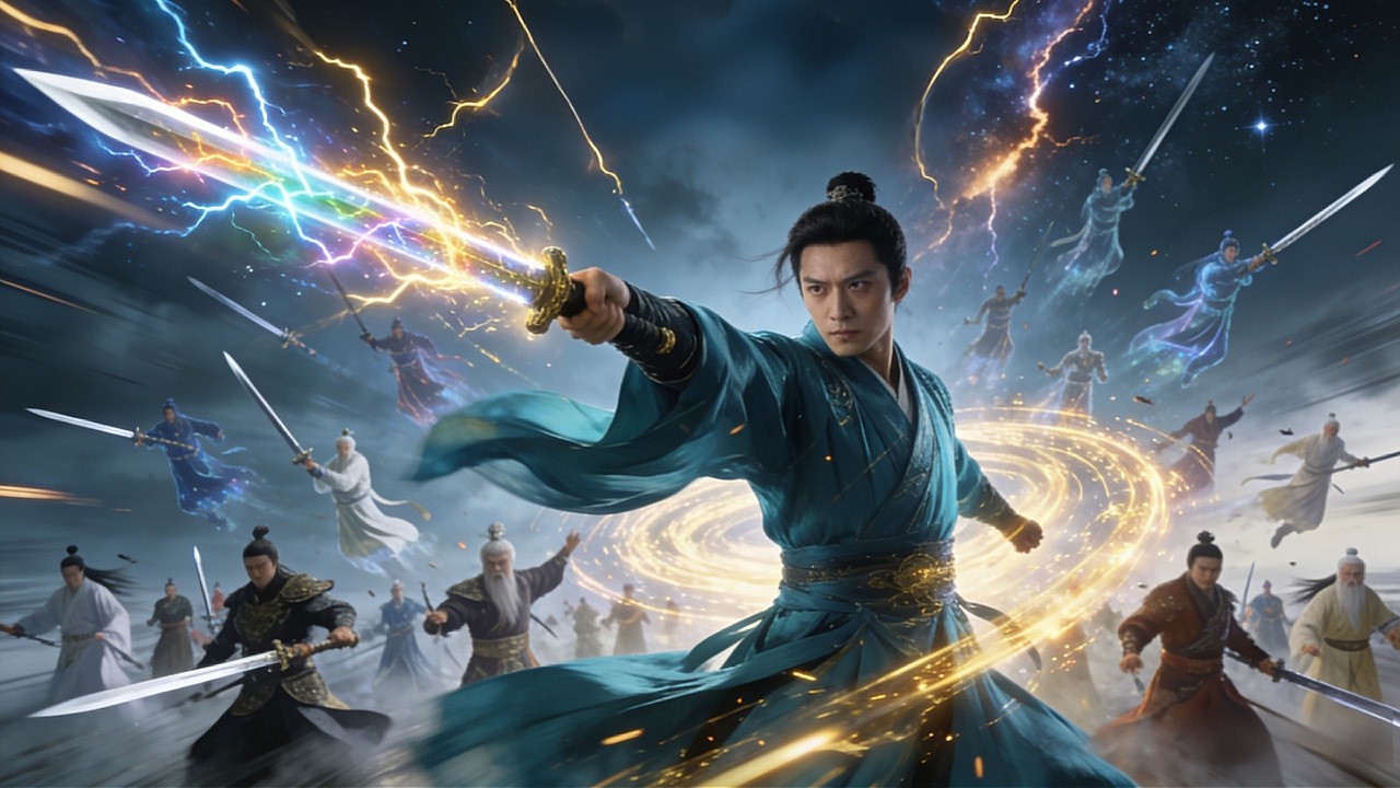 Transmigrated Into a Fantasy World With a System, I Drew 100,000 Swords Before One Strike Shook All