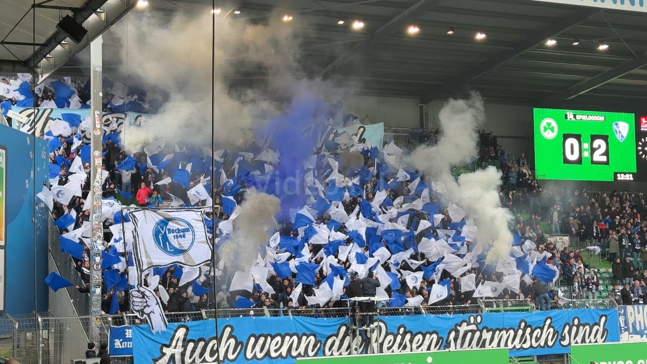 [0-3] SpVgg Greuther Fürth - VfL Bochum, 29.11.2025, Choreografie, Torjubel und ein guter Gästeblock