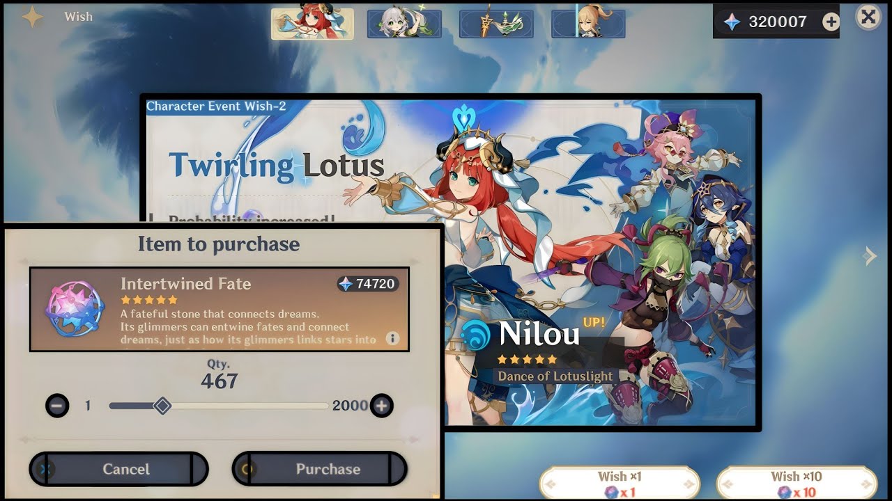 This nilou pulls gone wrong.... i won every 50/50 .....💀💀💀