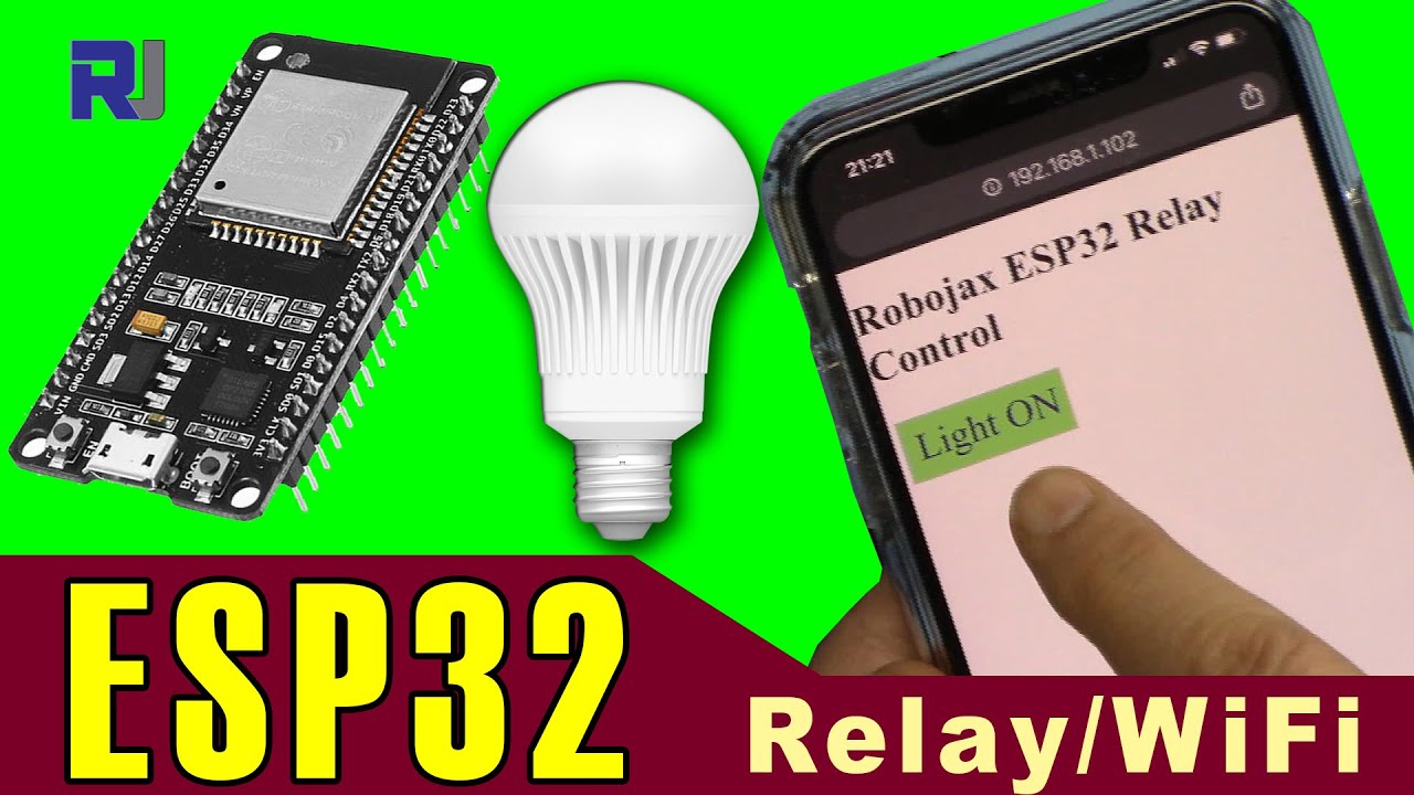 Проект E271 ESP32: как управлять лампочкой или нагрузкой переменного тока с помощью реле через Wi...