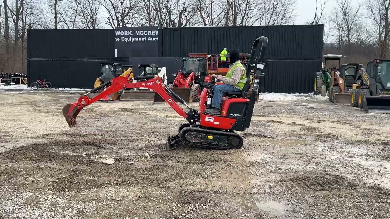 191113 Kubota K008-5 Mini Excavator MCGREW AUCTION