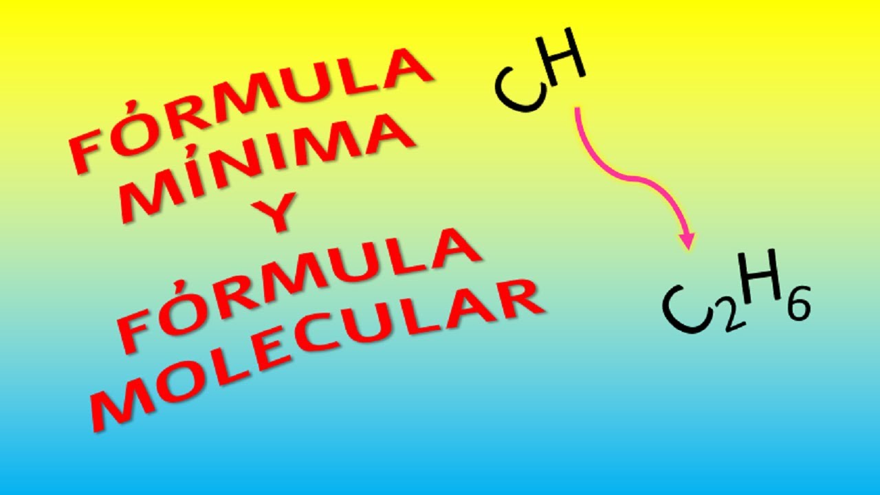F&oacute;rmula m&iacute;nima y molecular