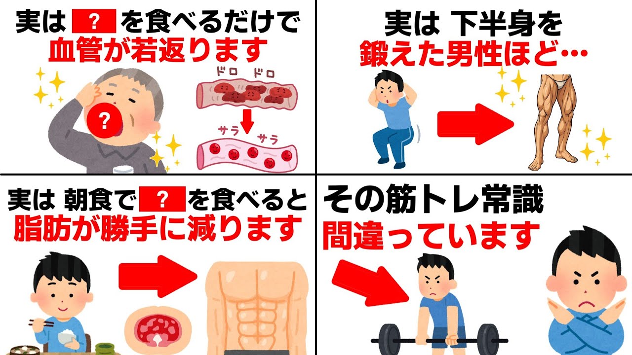 【聞き流し】筋トレ、ダイエット、健康の雑学【総集編】