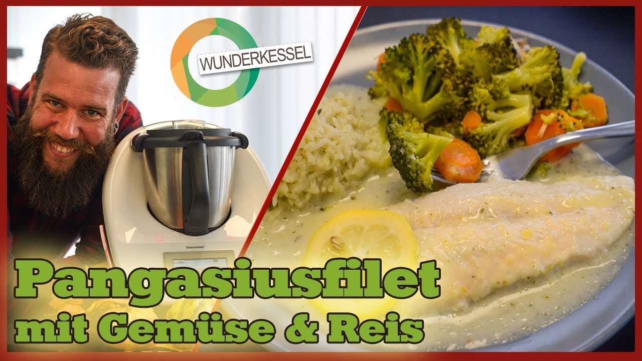Pangasiusfilet mit Reis und buntem Gemüse - Thermomixrezepte aus dem Wunderkessel