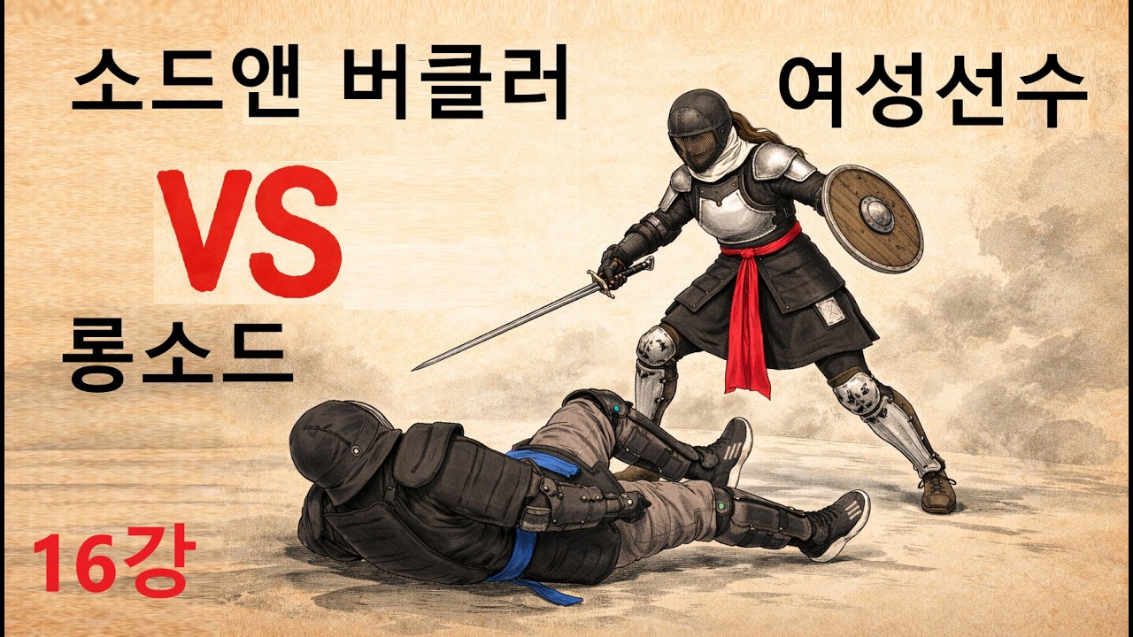 검술 UFC 여성관객들이 난리가 난 이유는 바로 여성선수 #소드앤버클러 #소드마스터 #검방패