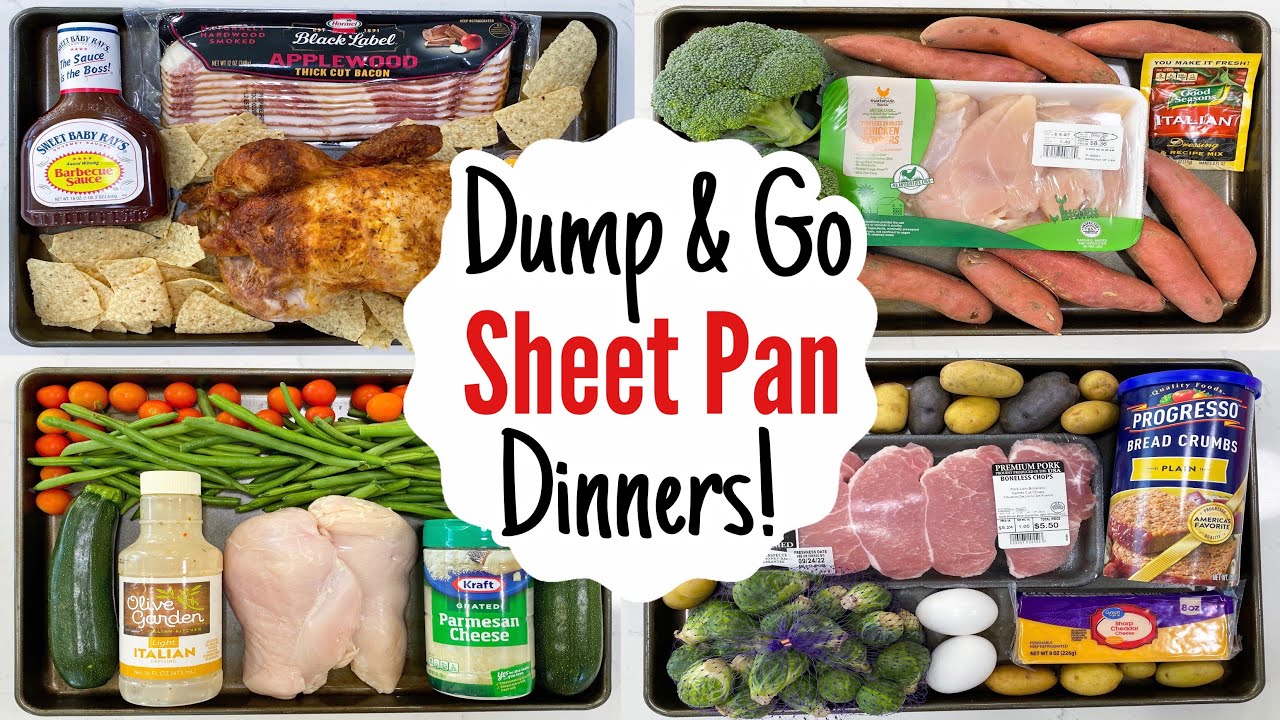 DUMP & GO SHEET PAN MEALS | 5 Super Quick & EASY One-Pan Dinner Recipes! | Julia Pacheco