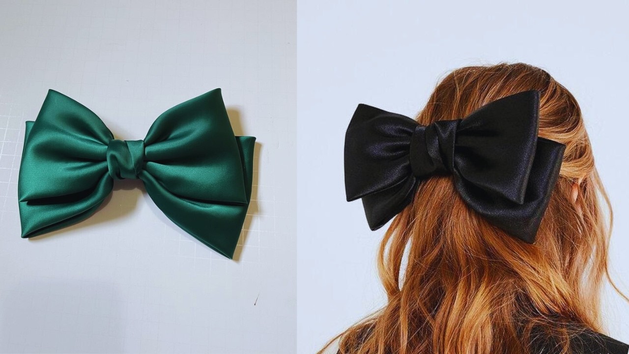 DIY Double Layer Hair Bow 🎀|| Tutorial for Beginners #hairbows #howtomakehairbows