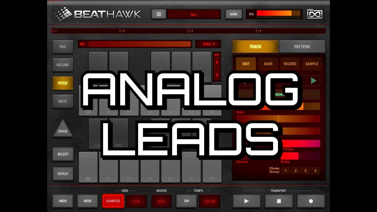 BeatHawk by UVI - The ANALOG LEADS Expansion Pack - Demo for the iPad