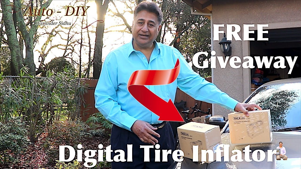 TACKLIFE Digital Tire Inflator - FREE Giveaway | Portable Air Compressor Pump