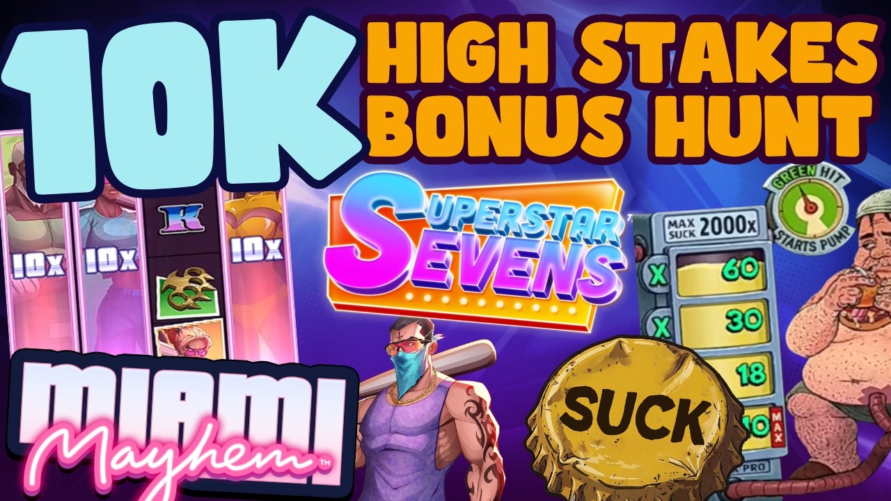 HIGH STAKES &euro;10,000 BONUS HUNT | CAN WE FIND A FEW BIG WINS FROM 34 SLOTS!!