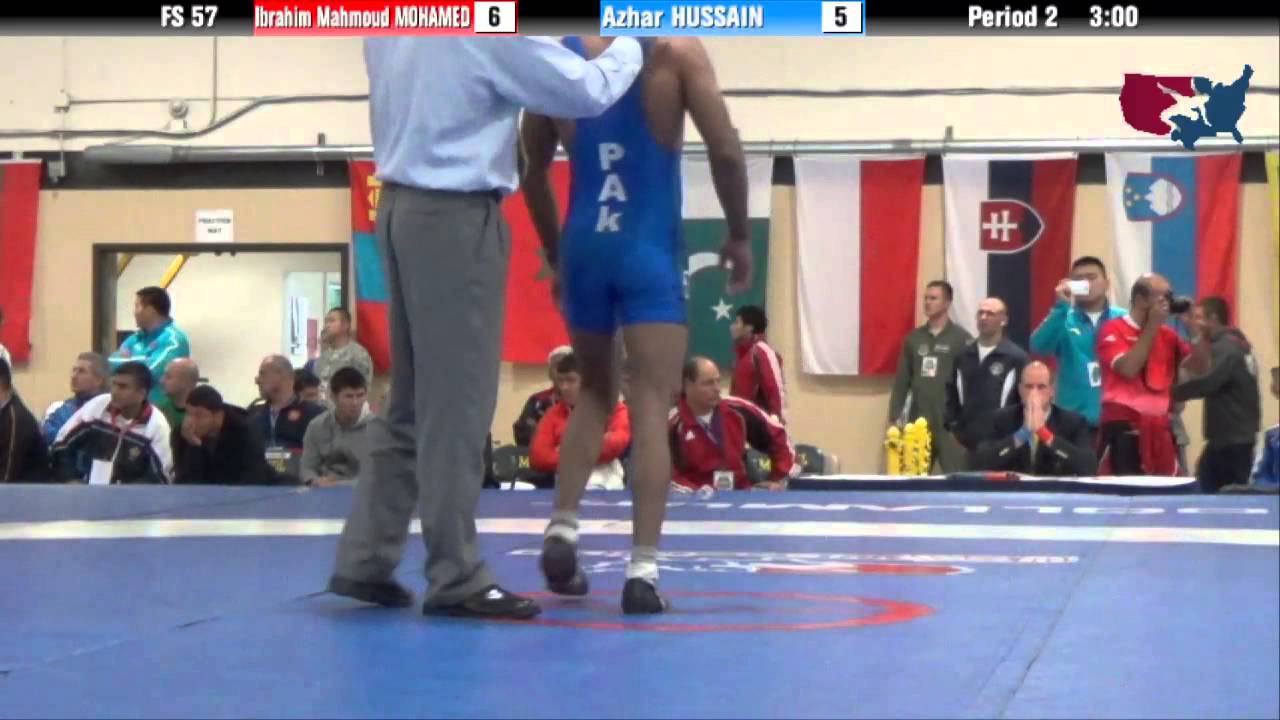 57 KG QF - Ibrahim Mohamed (EGY) vs Azhar Hussain (PAK)