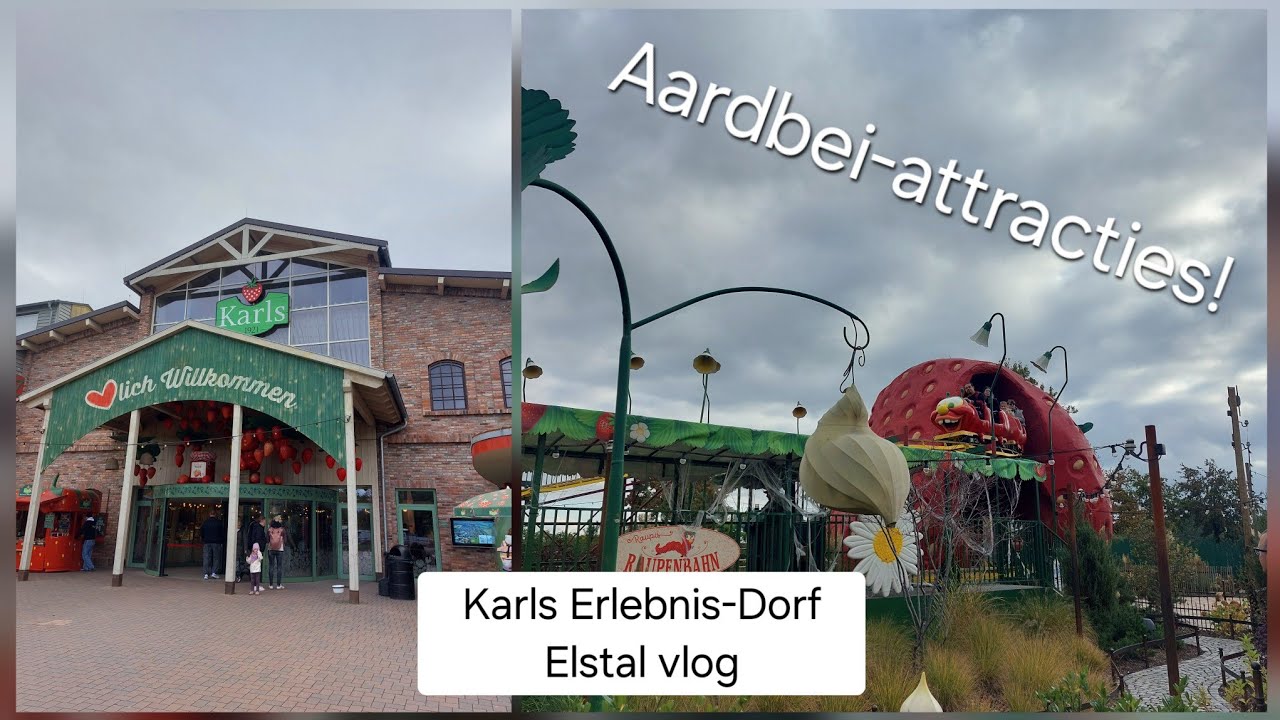 Aardbeien-pretpark bij Berlijn! Karls Erlebnis-Dorf Elstal vlog oktober 2025