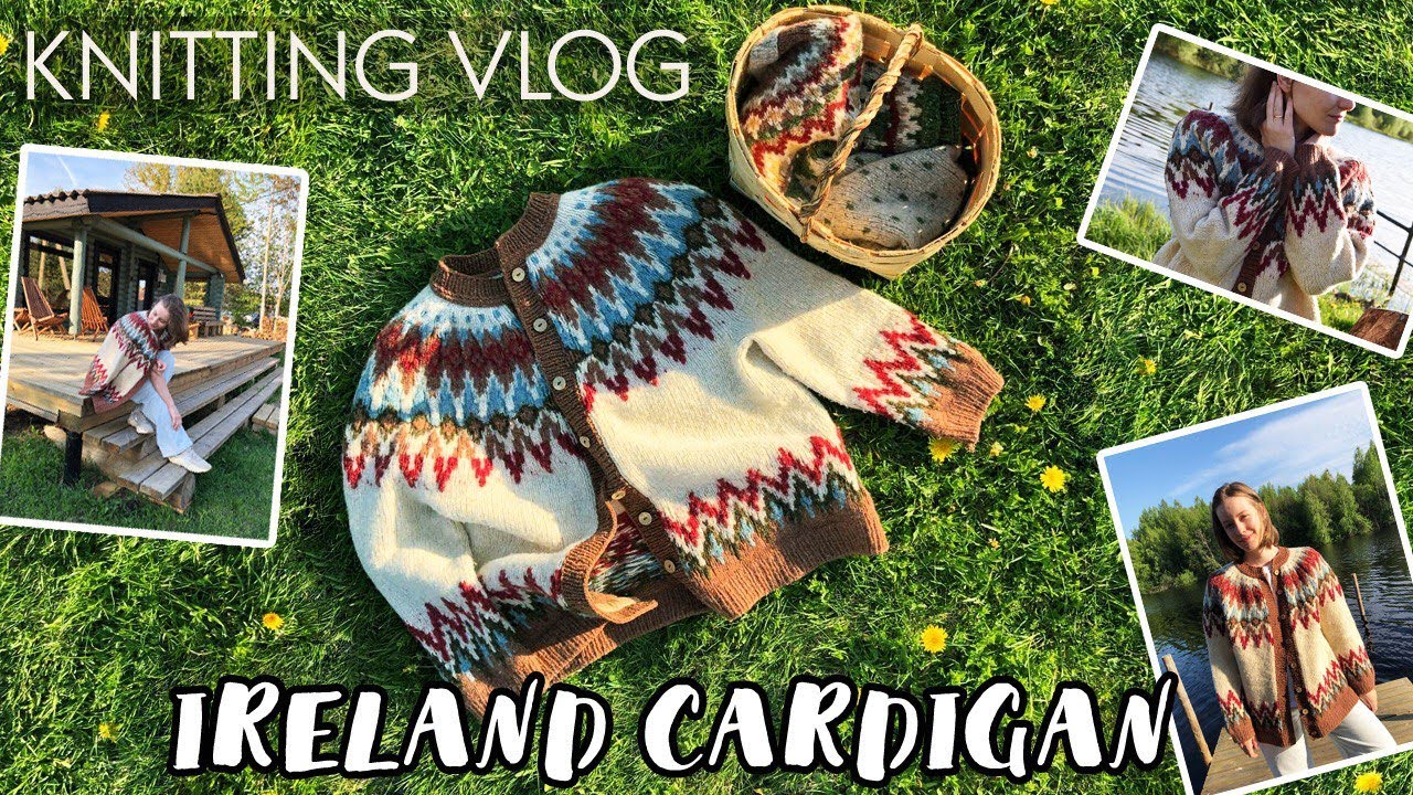 Ireland_cardigan. Разрезной жаккард, Soft Donegal Tweed & Loch Lomond Bio. Мой опыт