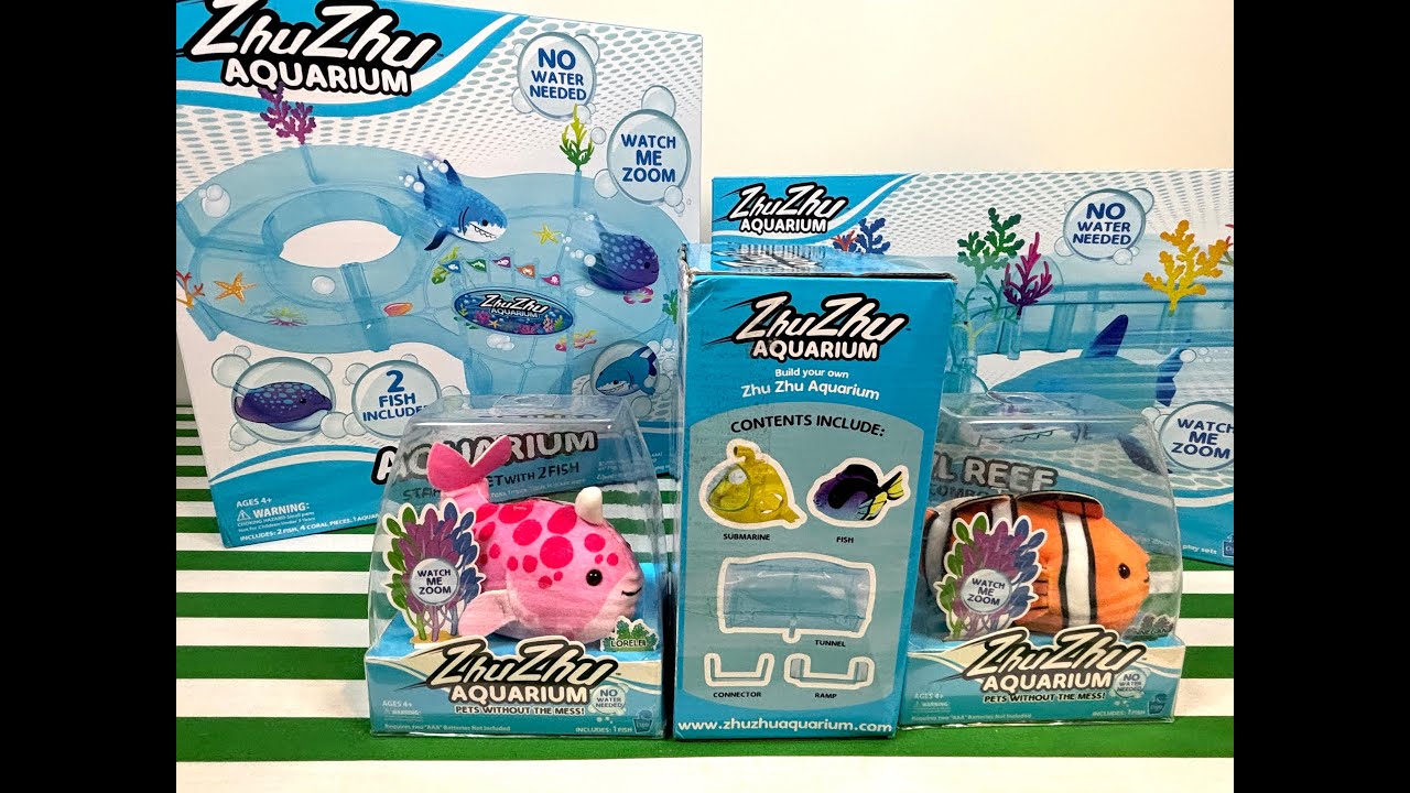 Unboxing ZhuZhu Aquarium Fish and Coral Reef!
