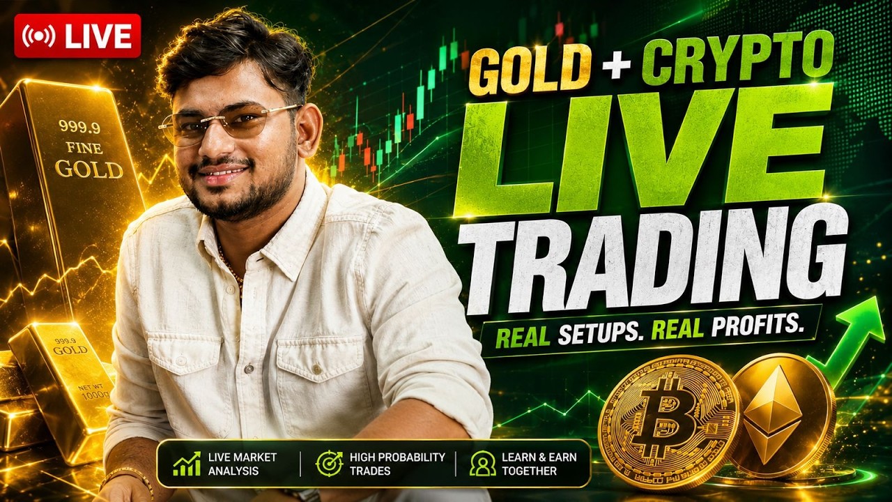 IITian Trader Live - Gold , Crypto Market Analysis - 29 JUNE