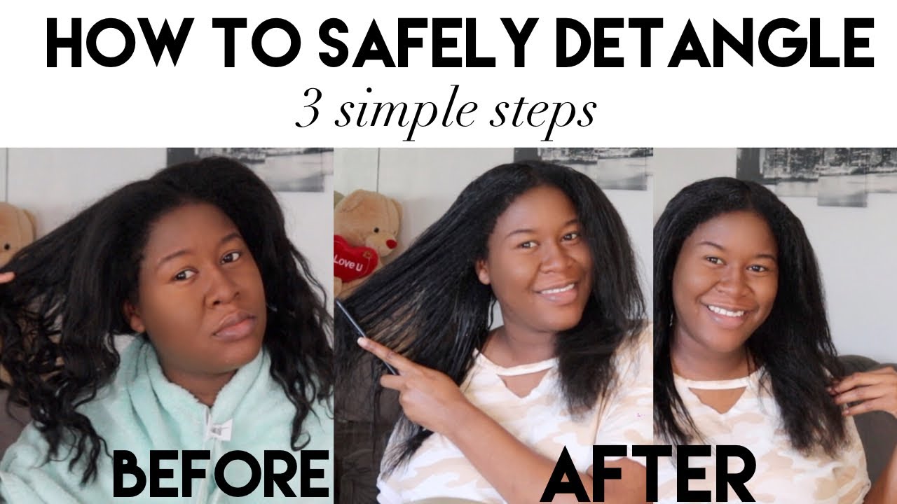 How to Safely Detangle Relaxed Hair - 3 Simple Steps