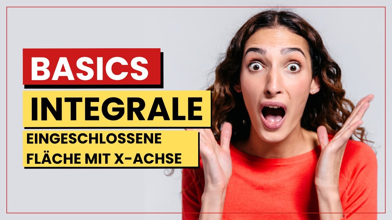 Mathe Basic, Integrale: Eingeschlossene Fläche mit x Achse berechnen. Mathe Abi Vorbereitung