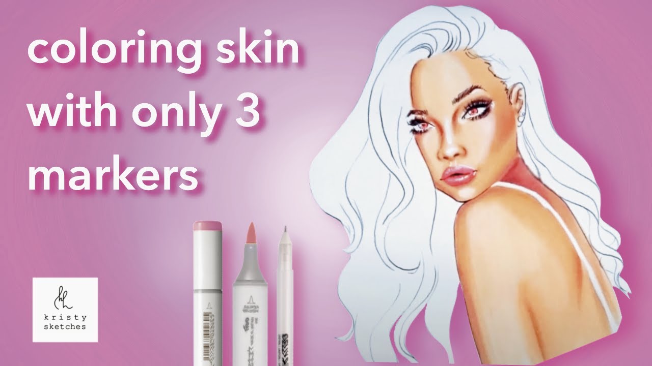 Tutorial: How to color skin with only 3 copic markers (for beginners)