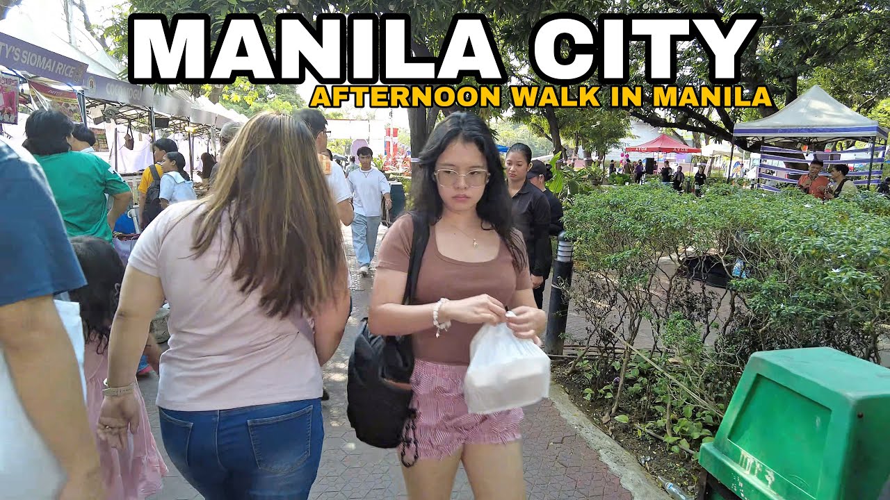 DOWNTOWN MANILA CITY PHILIPPINES - ERMITA STREET WALKING TOUR[4K] UNIVERSITY VICINITY