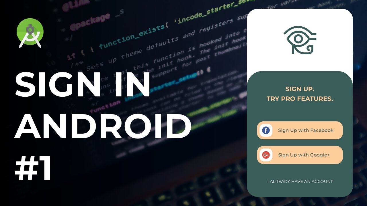 Luxury Sign In Screen — #1 — Android Studio Tutorial