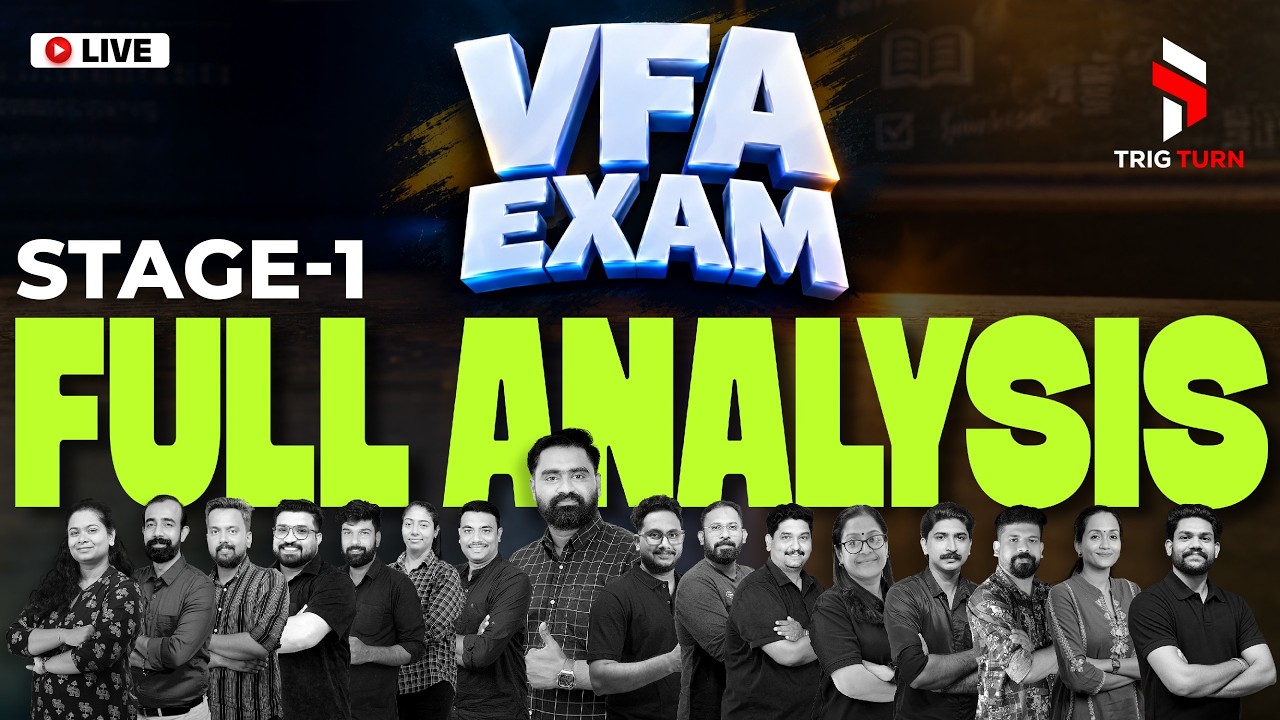 VFA Exam 2026 ( Stage 1) Exam Analysis |Village Field Assistant Answer Key Discussion! Full Analysis