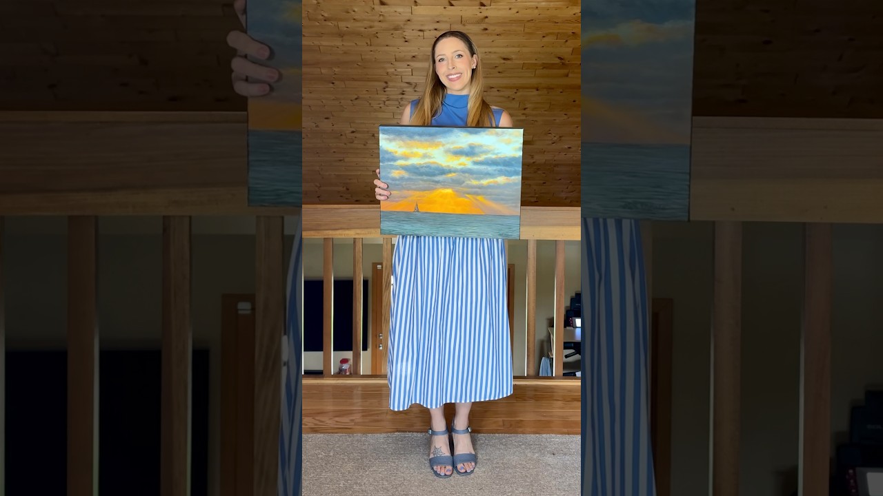 &ldquo;Sailor Sunset&rdquo;, original oil painting by Steph Moraca