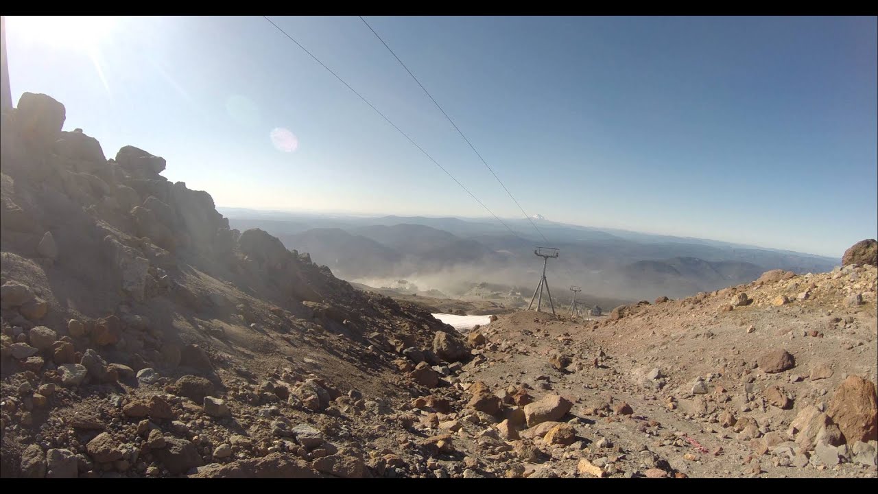 dust blowing on Mount Hood, 4k