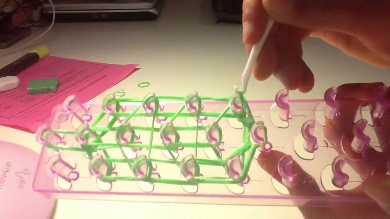 Lime/pear charm on the loom