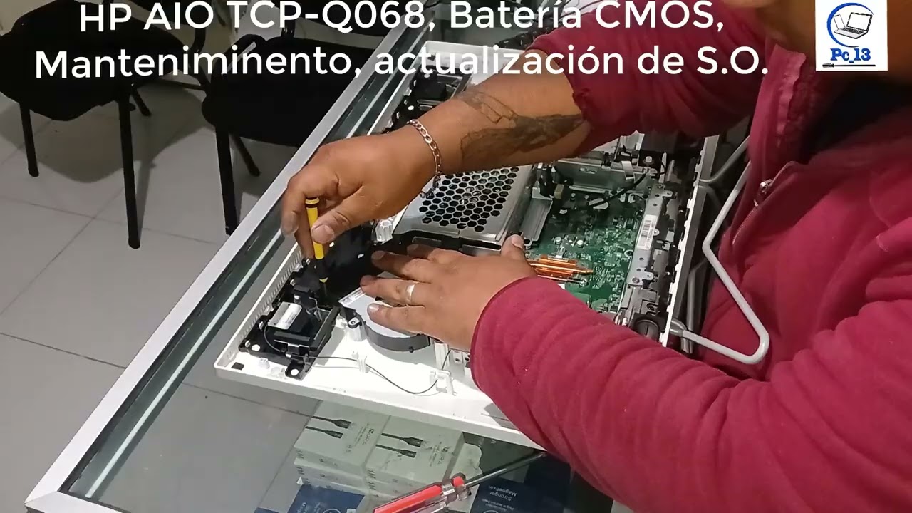 Cambio de batería CMOS, Mantenimiento y Actualización de S.O. HP AIO TCP-Q068