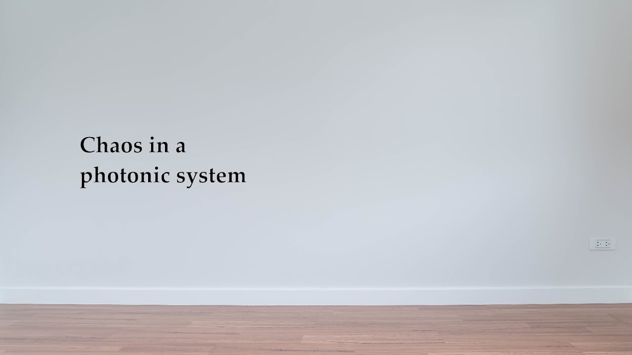 Chaos in a photonic system
