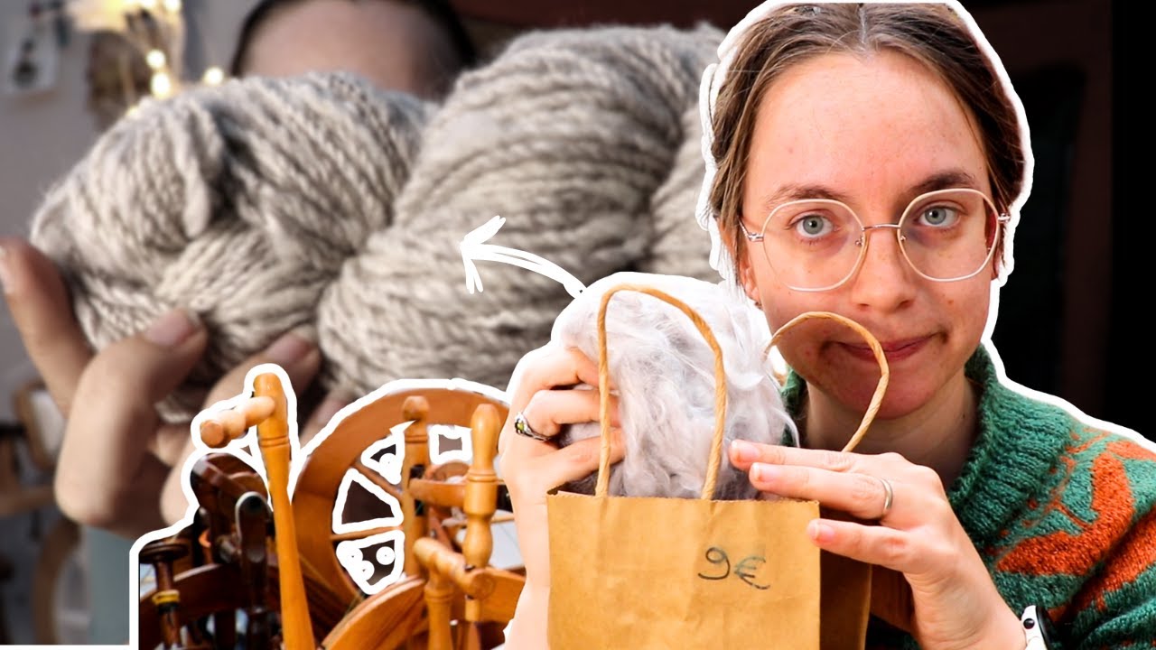Spin with me: Angora bunny fiber (because it was Easter, three weeks ago)