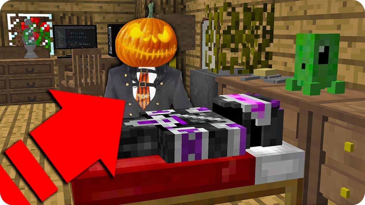 TROLLEO A YOUTUBER DISFRAZADO DE HALLOWEEN EN MINECRAFT 😂