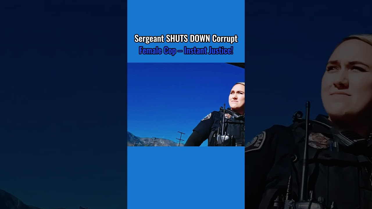 Sergeant SHUTS DOWN Corrupt Female Cop – Instant Justice! First Amendment Audit